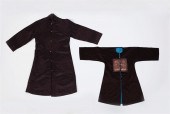 A GROUP OF EIGHT ASIAN SILK TE