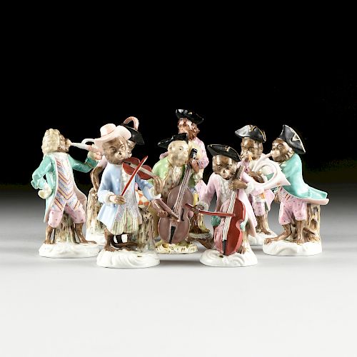 A GROUP OF EIGHT DRESDEN
