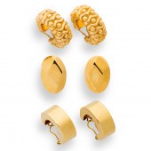 A GROUP OF EIGHTEEN KARAT GOLD
