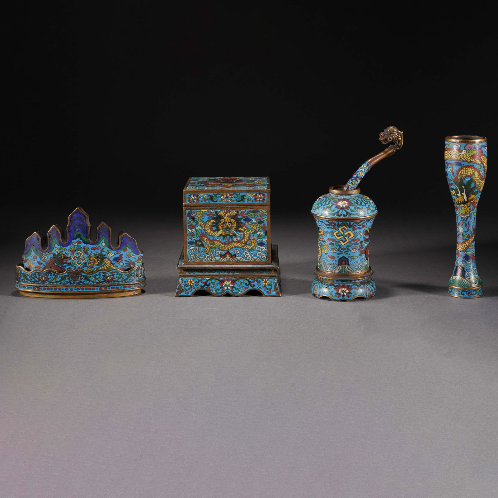 A GROUP OF ENAMEL SCHOLAR'S