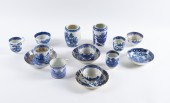 A GROUP OF ENGLISH BLUE AND WH