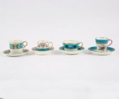 A group of English porcelain t