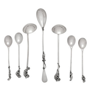 A Group of English Silver Spoons