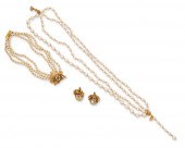 A GROUP OF FAUX PEARL JEWELRY