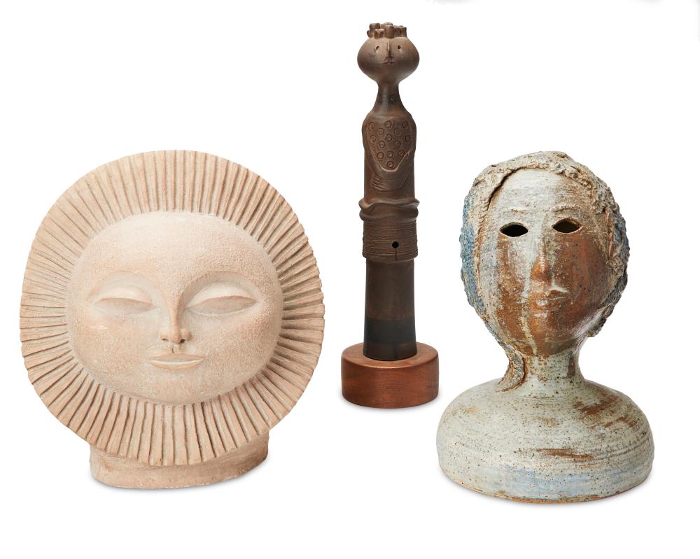 A GROUP OF FIGURAL SCULPTURESA