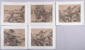 , A GROUP OF FIVE LANDSCAPE PA
