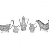 A Group of Five American Silve