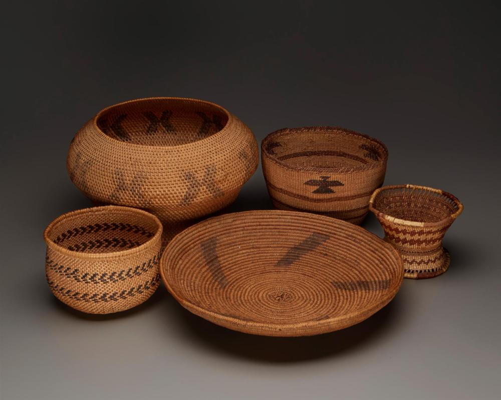 A GROUP OF FIVE BASKETSA group of