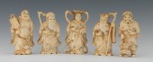 A Group of Five Carved Ivory I