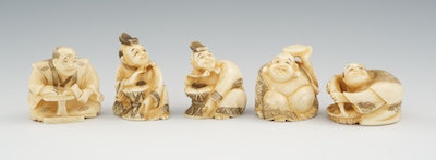 A Group of Five Carved Netsuke