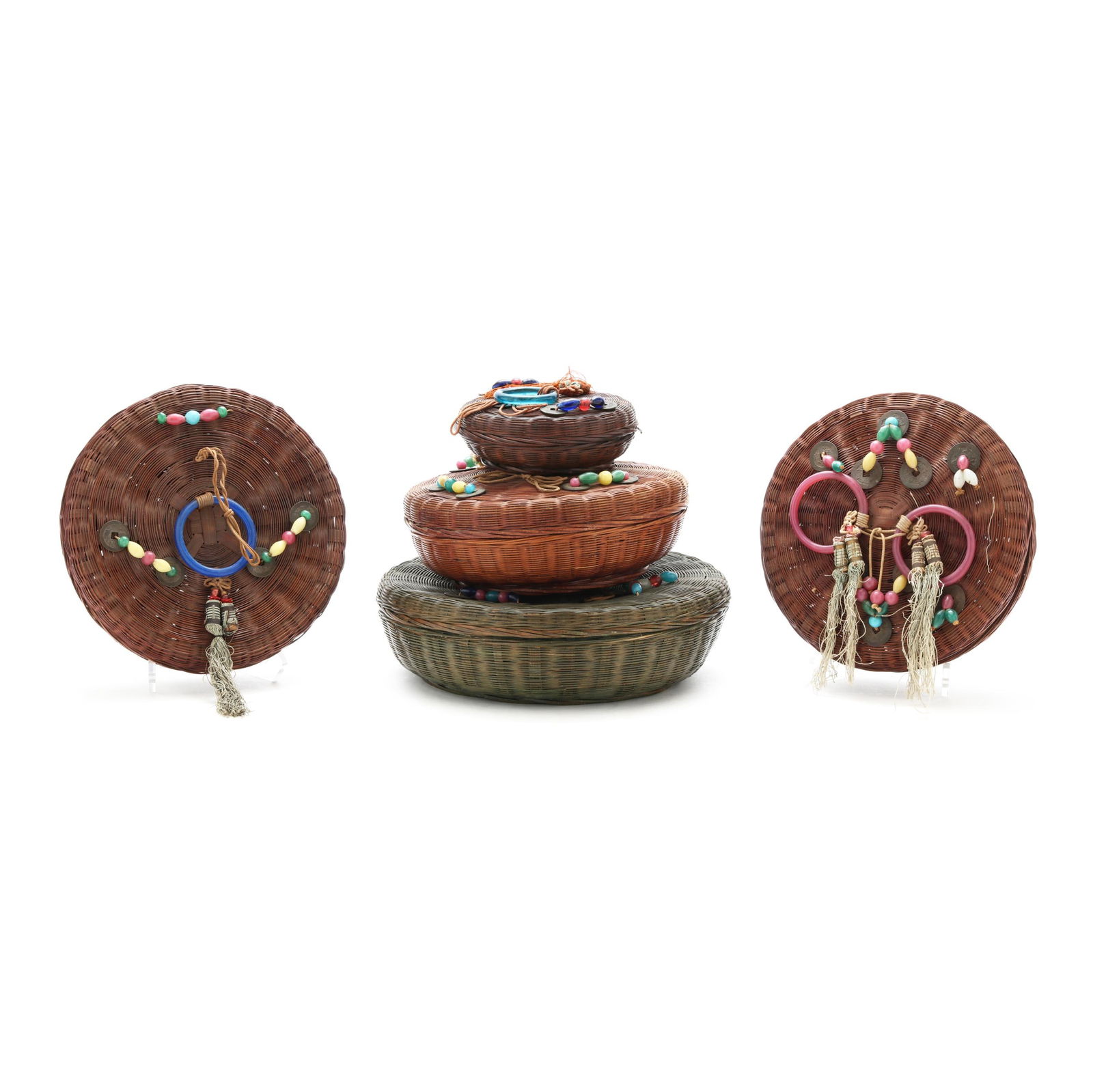 A GROUP OF FIVE CHINESE SEWING