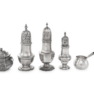 A Group of Five English Silver