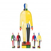 A GROUP OF FIVE FIGURES AFTER