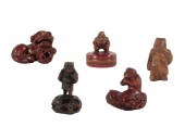 A GROUP OF FIVE JAPANESE NETSU