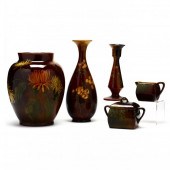 A GROUP OF FIVE LONHUDA POTTER