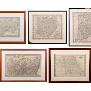 A Group of Five Maps of the Midwest
