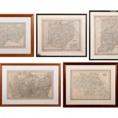 A Group of Five Maps of the Mi