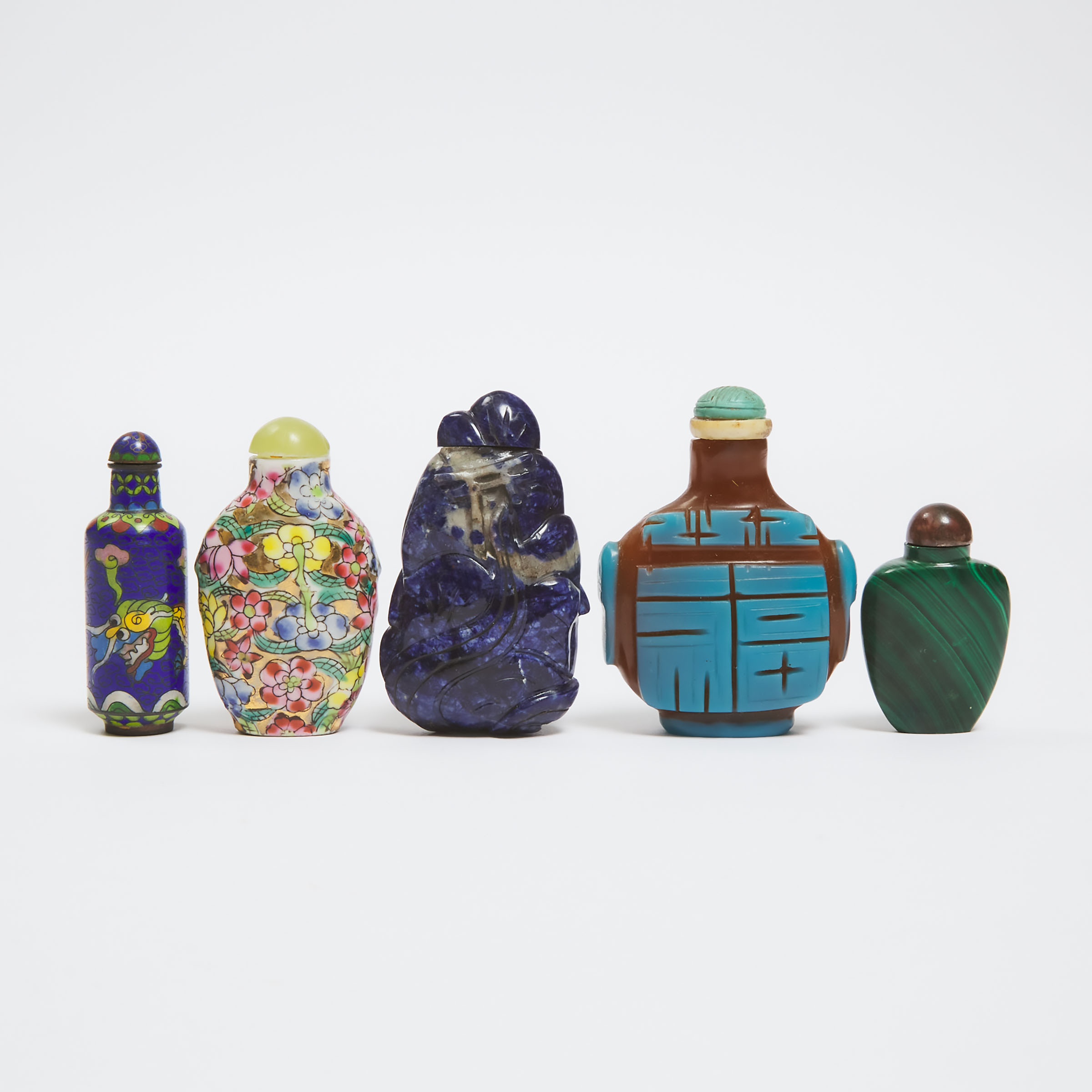 A Group of Five Miscellaneous Snuff