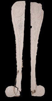 A GROUP OF FIVE PLASTER ARCHIT