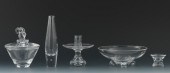 A Group of Five Steuben Glass