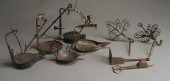 A GROUP OF FIVE WROUGHT-IRON B