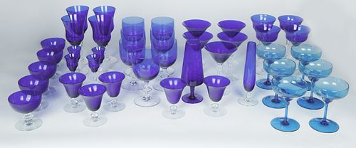 A GROUP OF FORTY-TWO VINTAGE COBALT