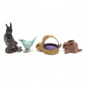 A GROUP OF FOUR ANIMAL FIGURES