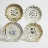 A Group of Four Annamese Blue