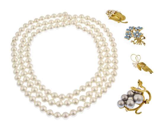 A Group of Four Brooches consisting
