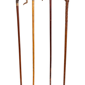 A Group of Four Canes American,