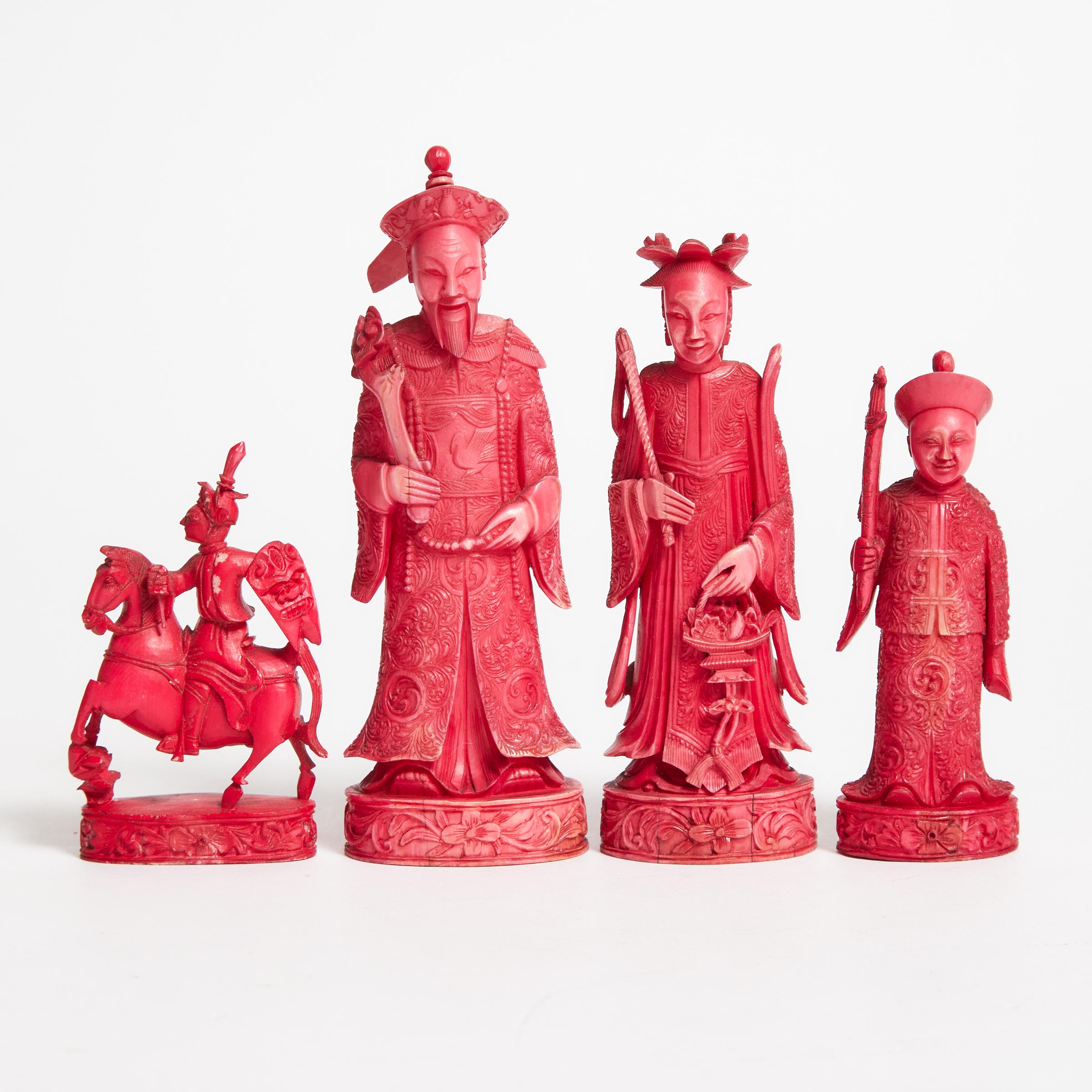 A Group of Four Canton Ivory