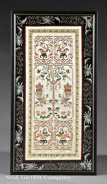 A Group of Four Chinese Silk