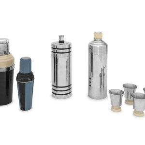 A Group of Four Cocktail Shakers