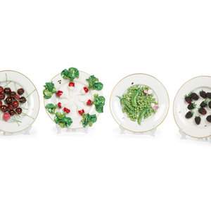 A Group of Four French Faience