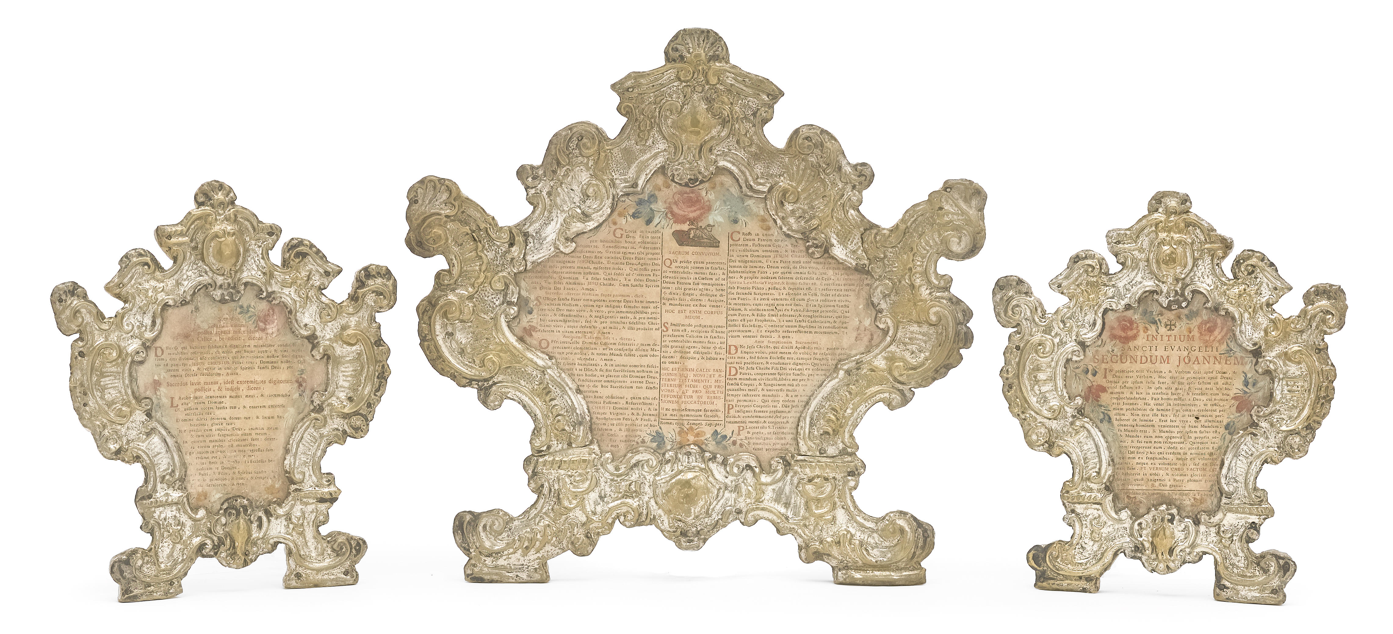 A group of four Italian Rococo