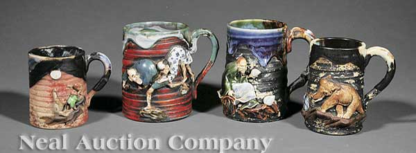 A Group of Four Japanese Sumida