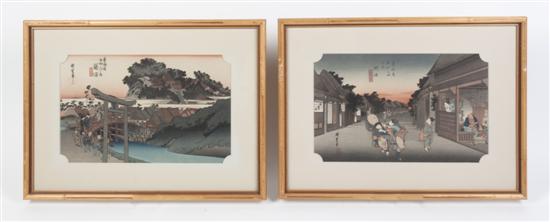 *A Group of Four Japanese Woodblock