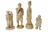 A GROUP OF FOUR JAPANESE CARVE