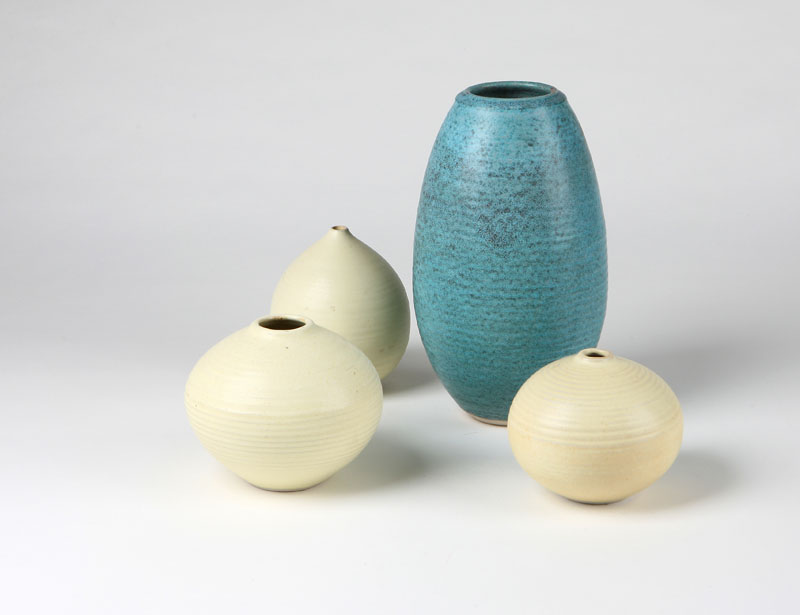A group of four Otto Heino glazed