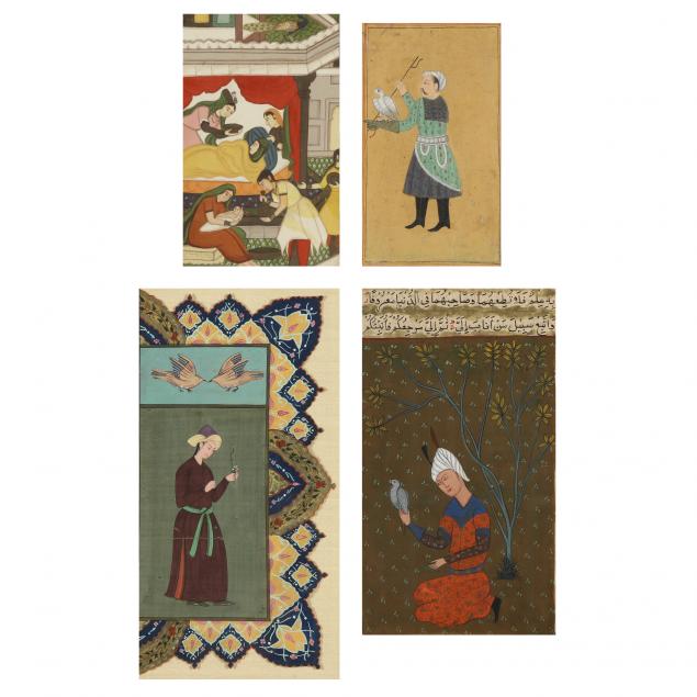 A GROUP OF FOUR PERSIAN