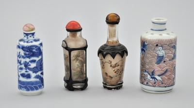 A Group of Four Snuff Bottles