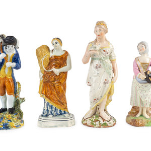 A Group of Four Staffordshire