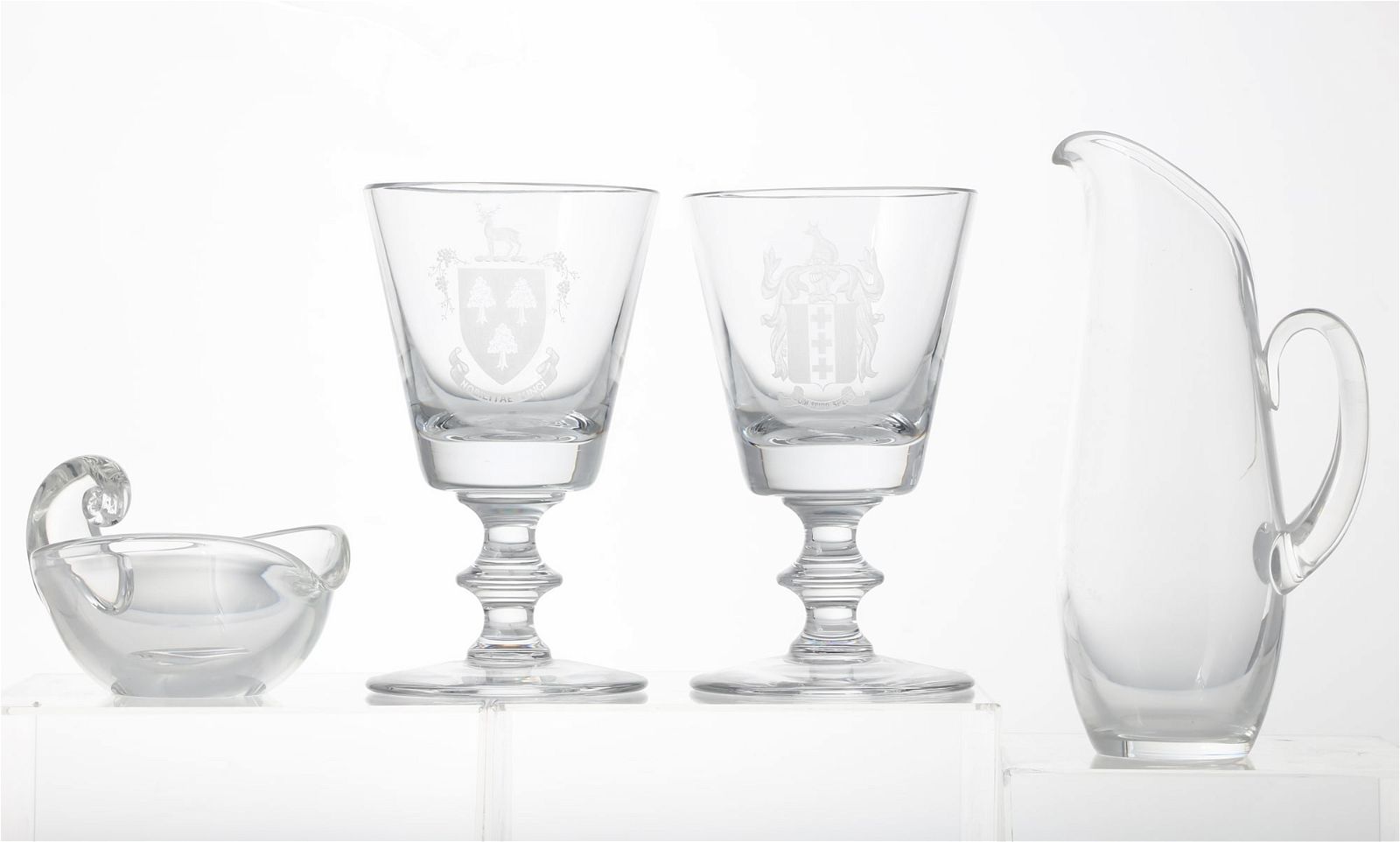 A GROUP OF FOUR STEUBEN GLASS
