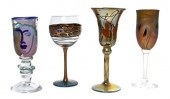A Group of Four Studio Glass G