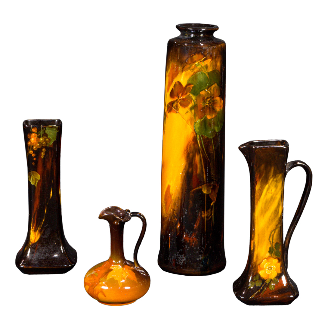 A GROUP OF FOUR WELLER AND ROOKWOOD