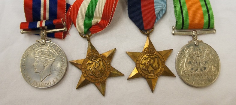 A Group of Four WW2 Medals