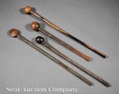 A Group of Four Zulu Carved Wo