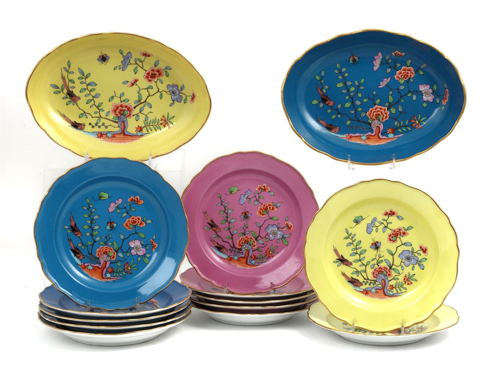 A GROUP OF FOURTEEN MEISSEN