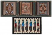 A GROUP OF FRAMED NAVAJO TEXTI