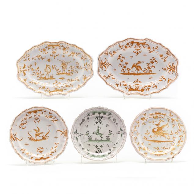 A GROUP OF FRENCH FAIENCE 18th
